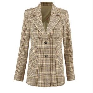 Cabi Past time Plaid Blazer sz 4